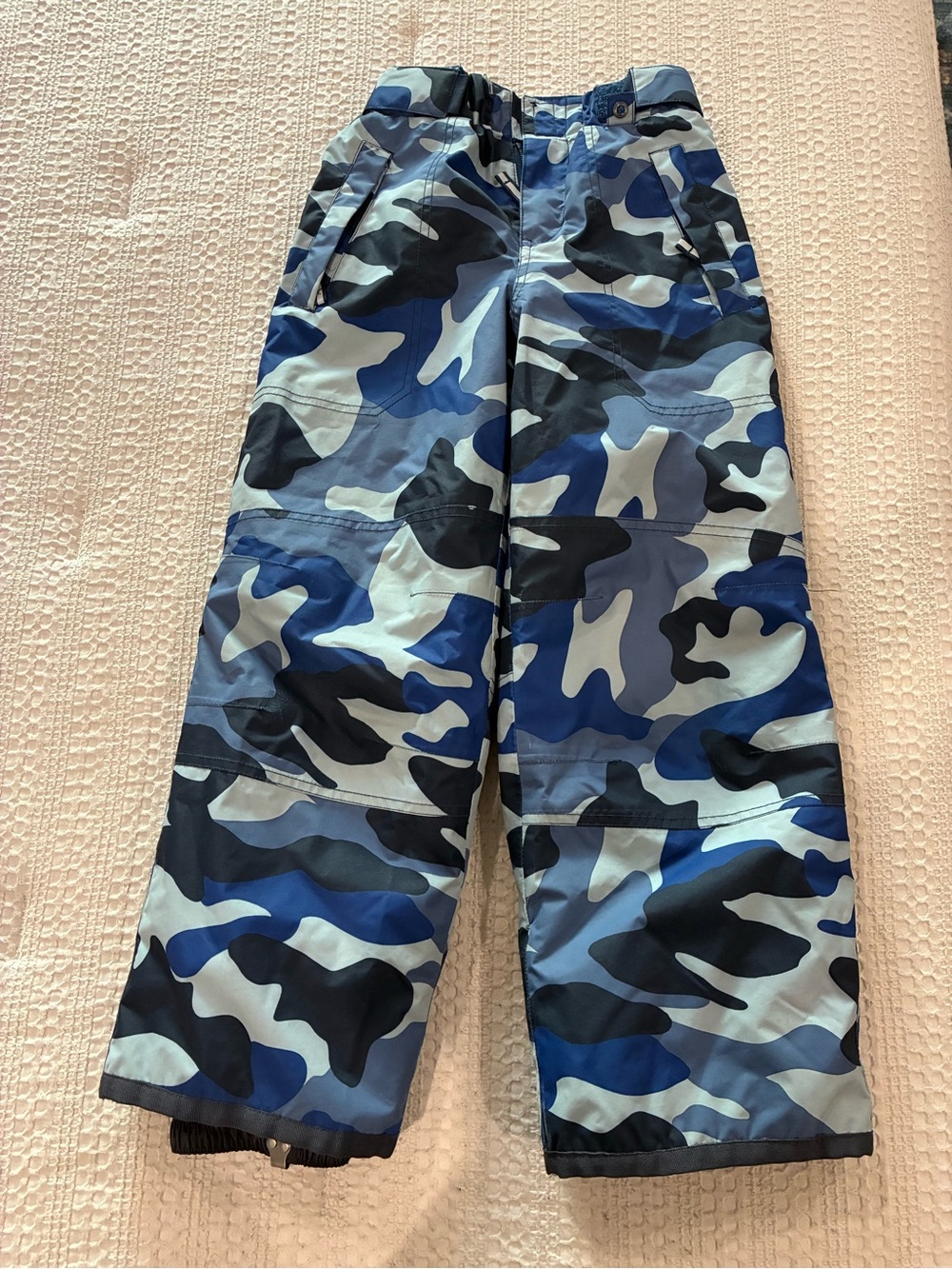 Mini Boden Blue Camo Jogger Pants